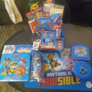 Kids Paw Patrol Easter Gift Set/Basket Bundle